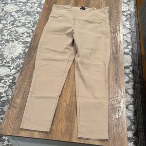 Jones & Co Tan High-Waisted Pants